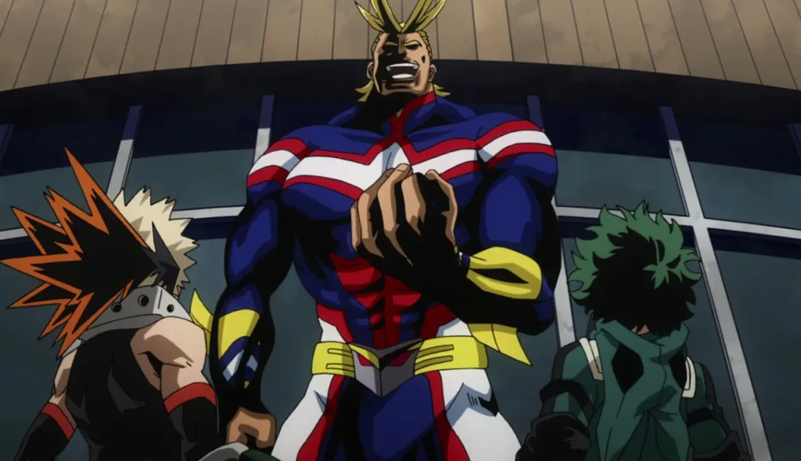 Кадр из аниме «Моя геройская академия»