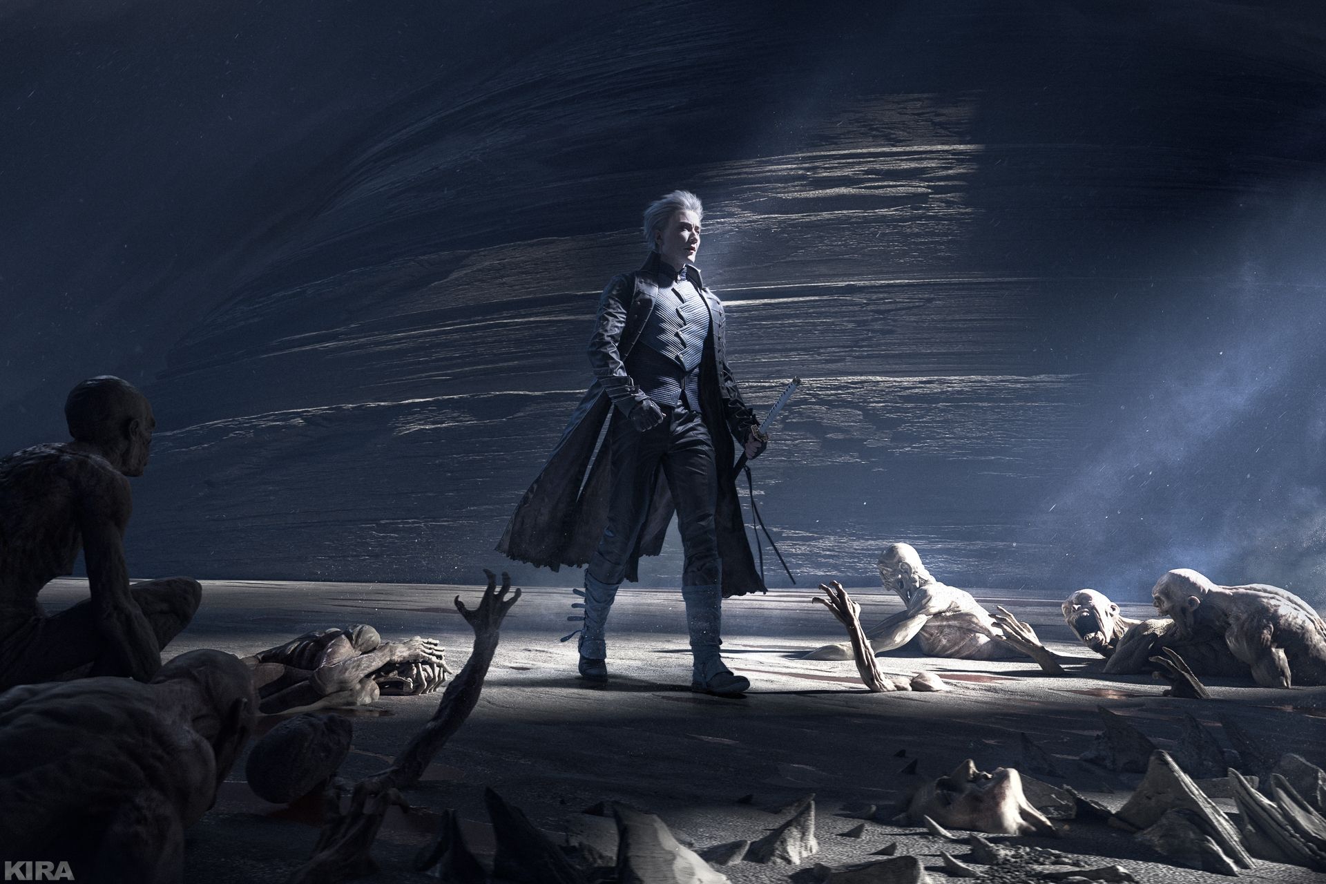 Косплей на Вергилия из вселенной Devil May Cry. Косплеер: CutRun. Фотограф: KIRA. Источник: vk.com/id17260834