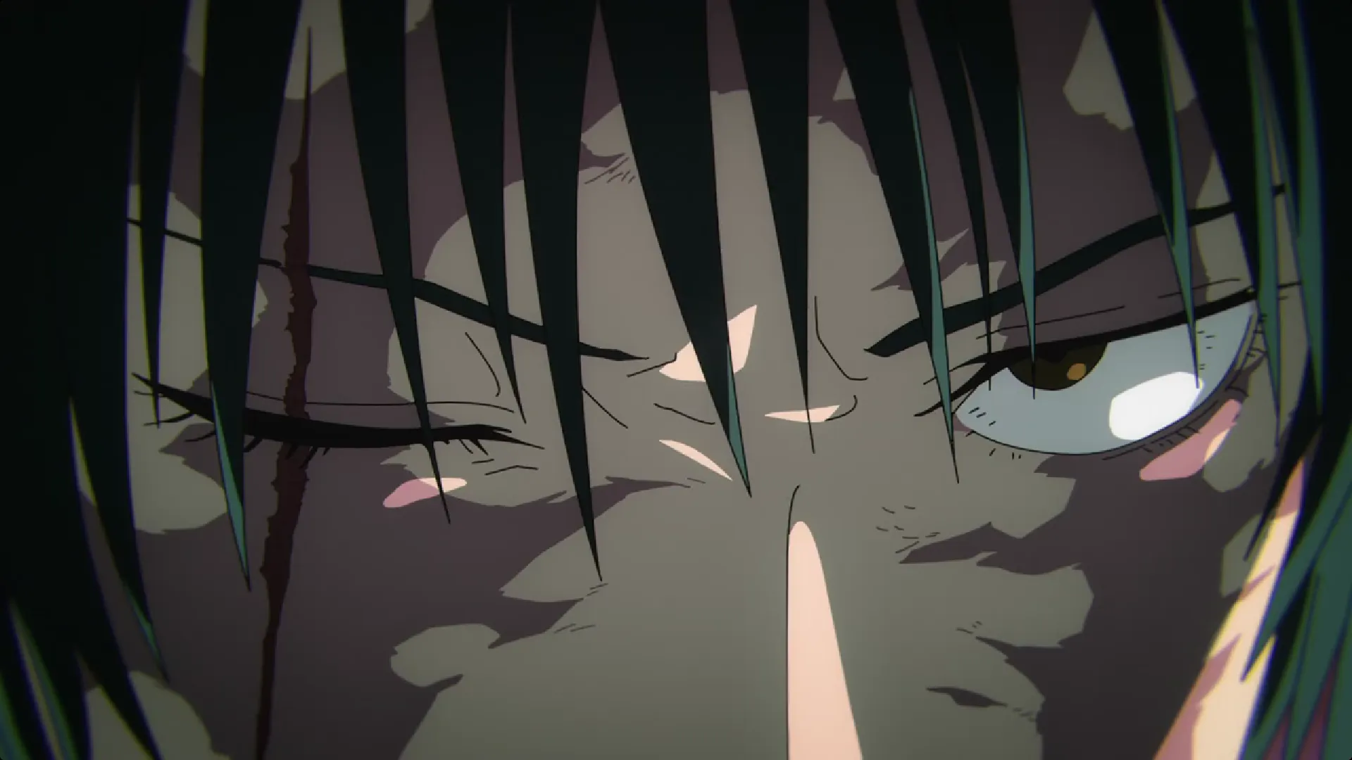 Кадр из аниме «Магическая битва: Смертельная миграция»