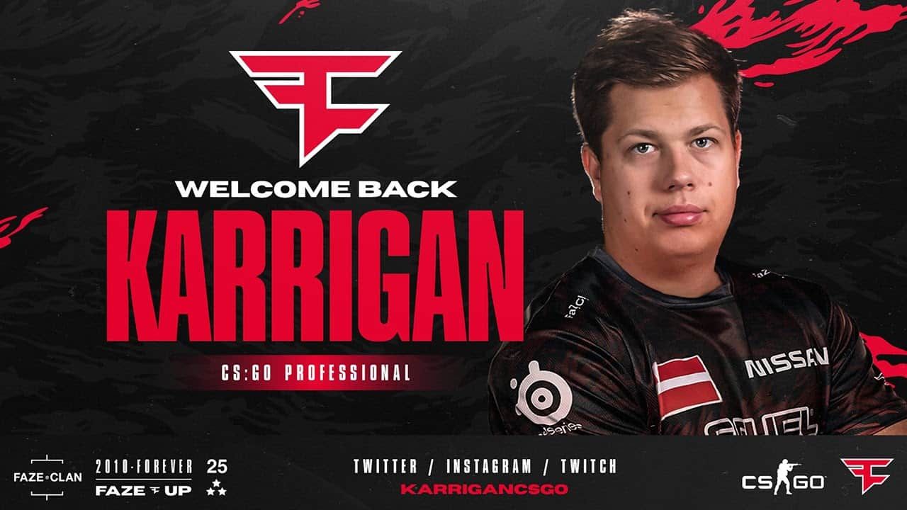Дед karrigan вернулся поднимать FaZe с колен