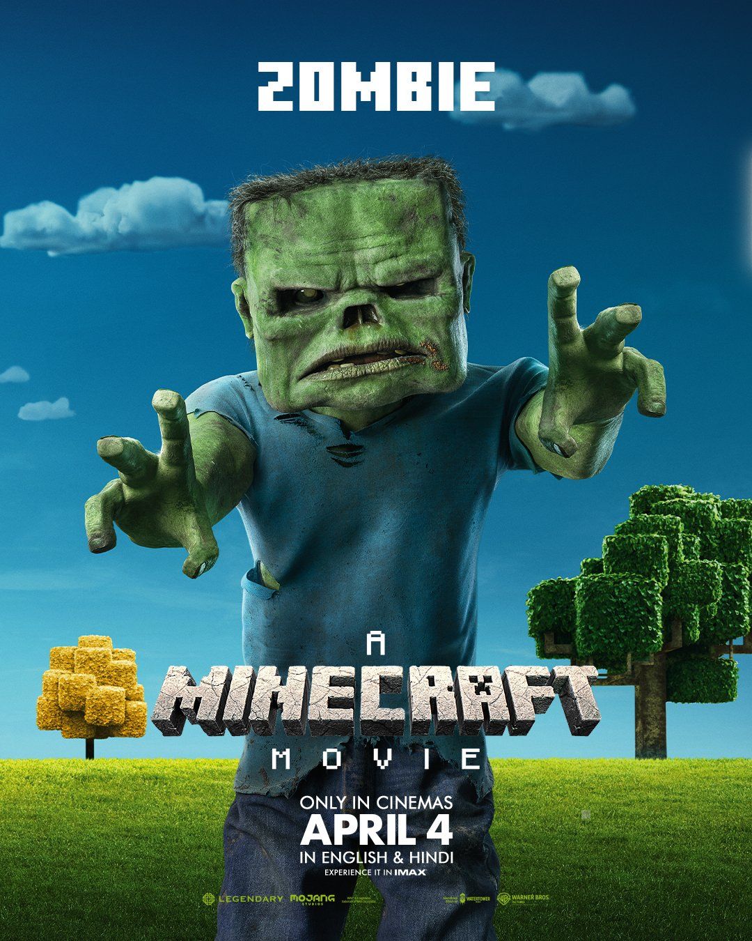 Постер фильма «Minecraft в кино» | Источник: x.com/warnerbros