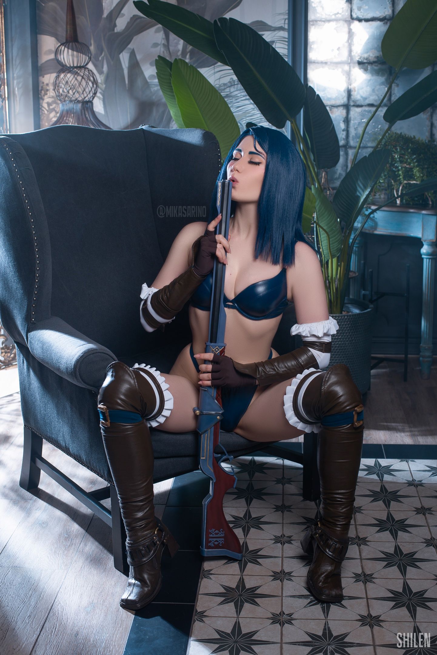 Косплей на Кейтлин из «Аркейна». Косплеер: Mikasa Rino ♡ Cosplay. Источник: vk.com/mikasarino