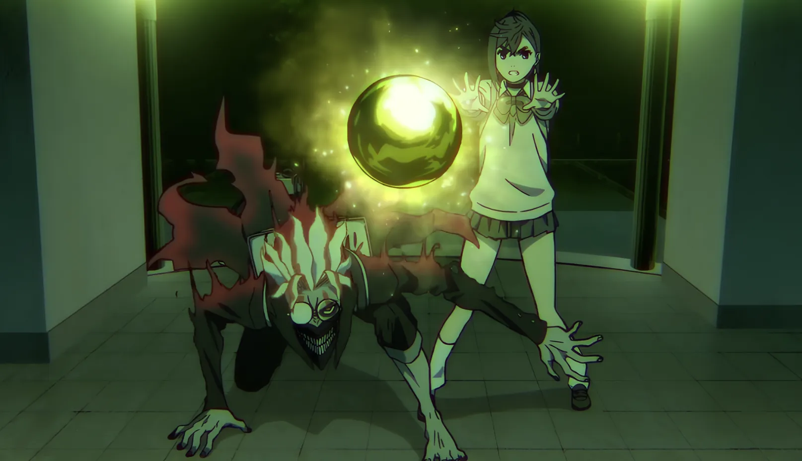 Кадр из аниме «Дандадан»