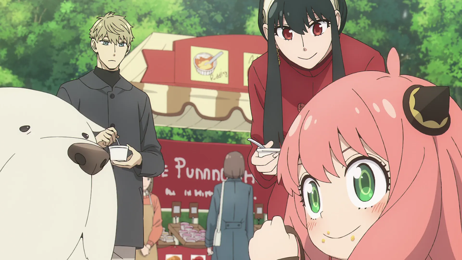 Кадр из аниме «Семья шпиона»