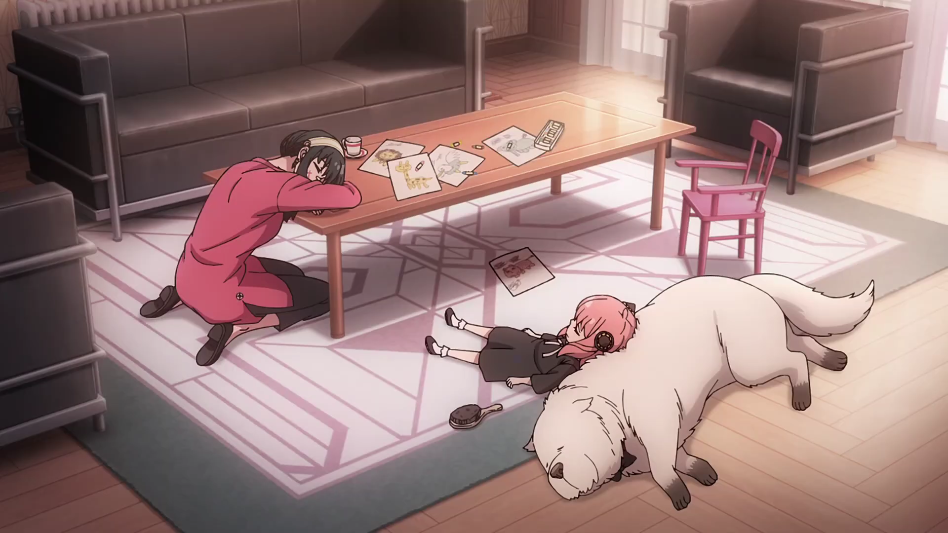 Кадр из аниме «Семья шпиона»