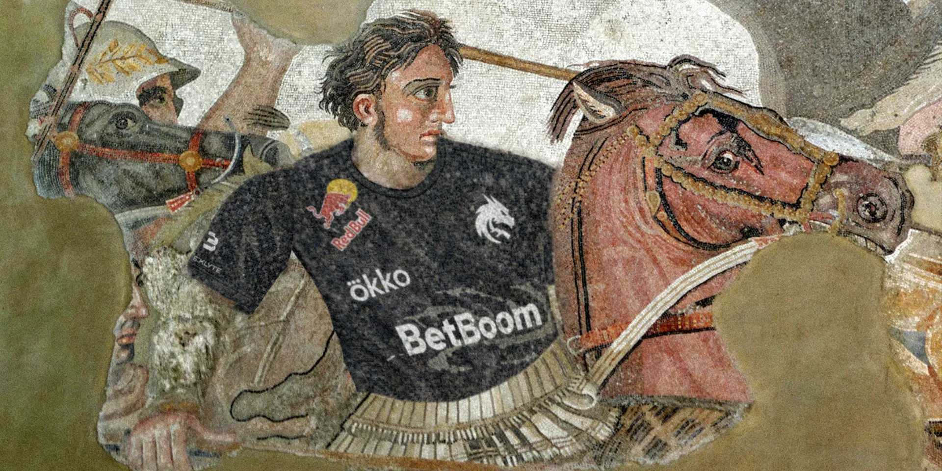 Александр Македонский в форме Team Spirit | Источник: творчество автора