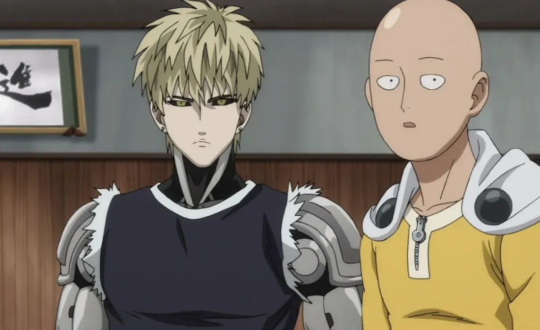 Кадр из аниме «Ванпанчмен»