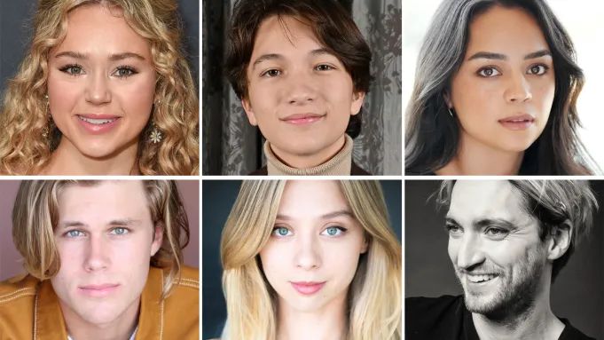 Верхний ряд: Брэк Бэссинджер, Тео Брионес и Кейтлин Санта Хуана. Нижний ряд: Ричард Хармон, Анна Лор и Оуэн Джойнер