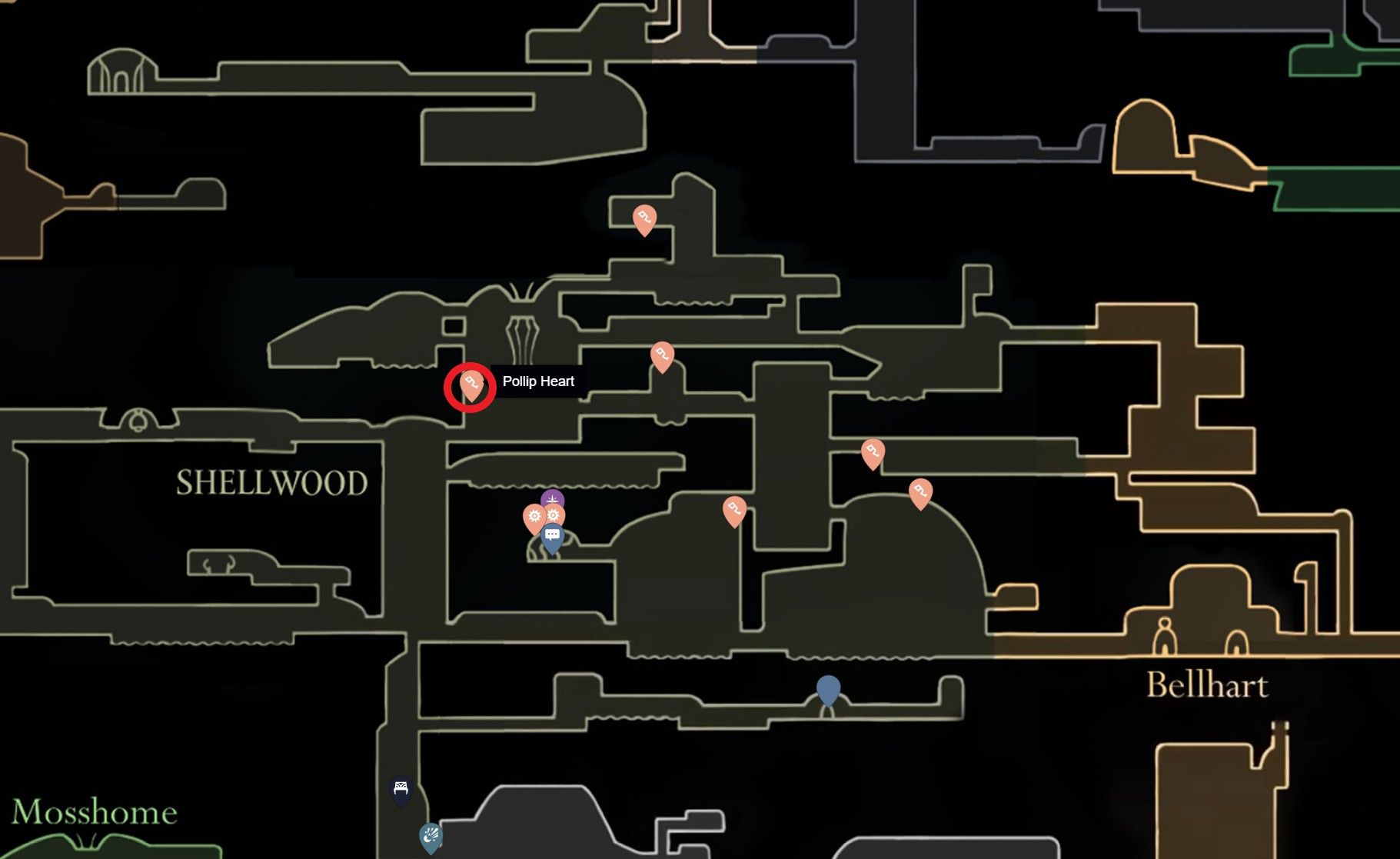 Скриншот из игры Hollow Knight: Silksong