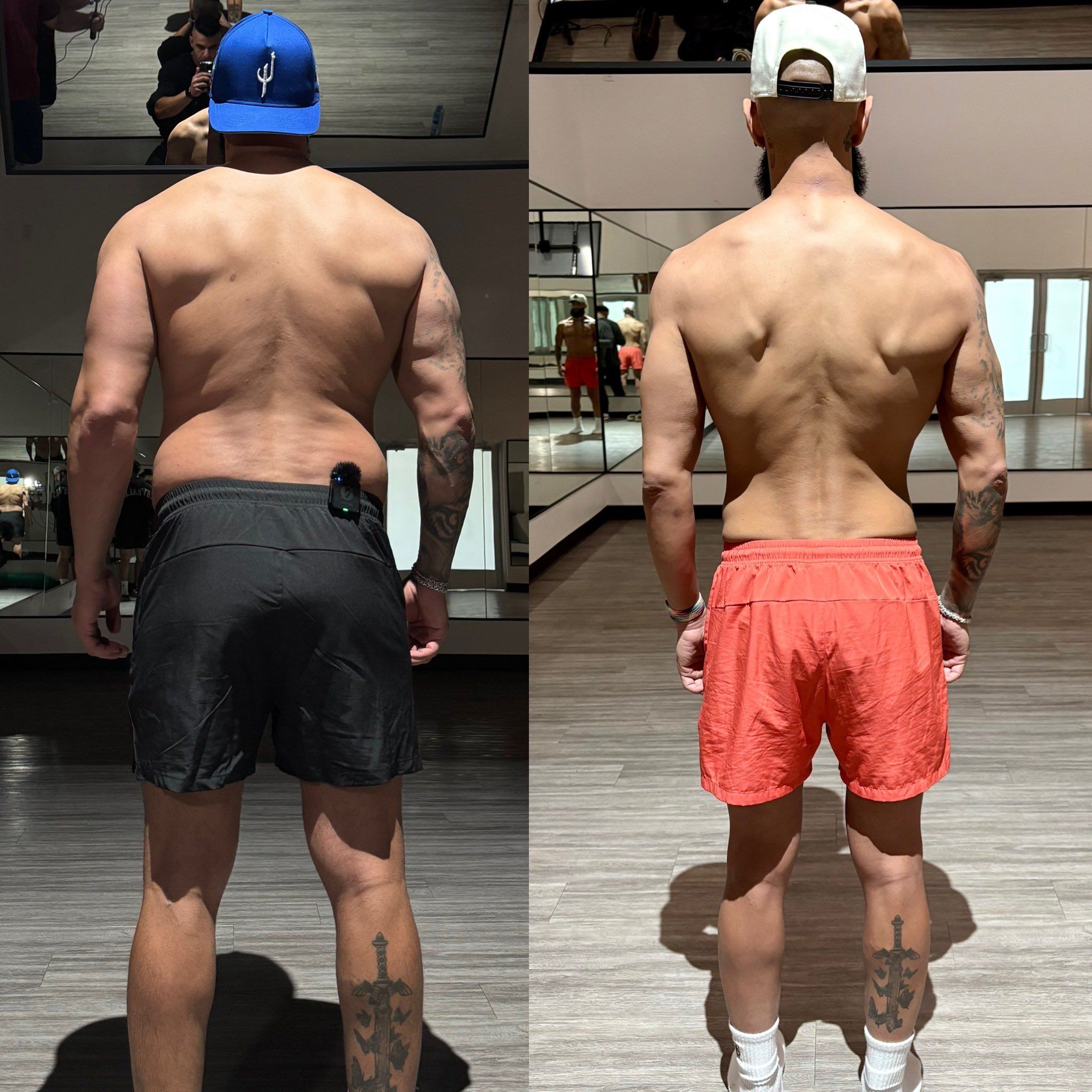 Стример Fousey до и после 30-дневного голодания | Источник: страница Fousey в X