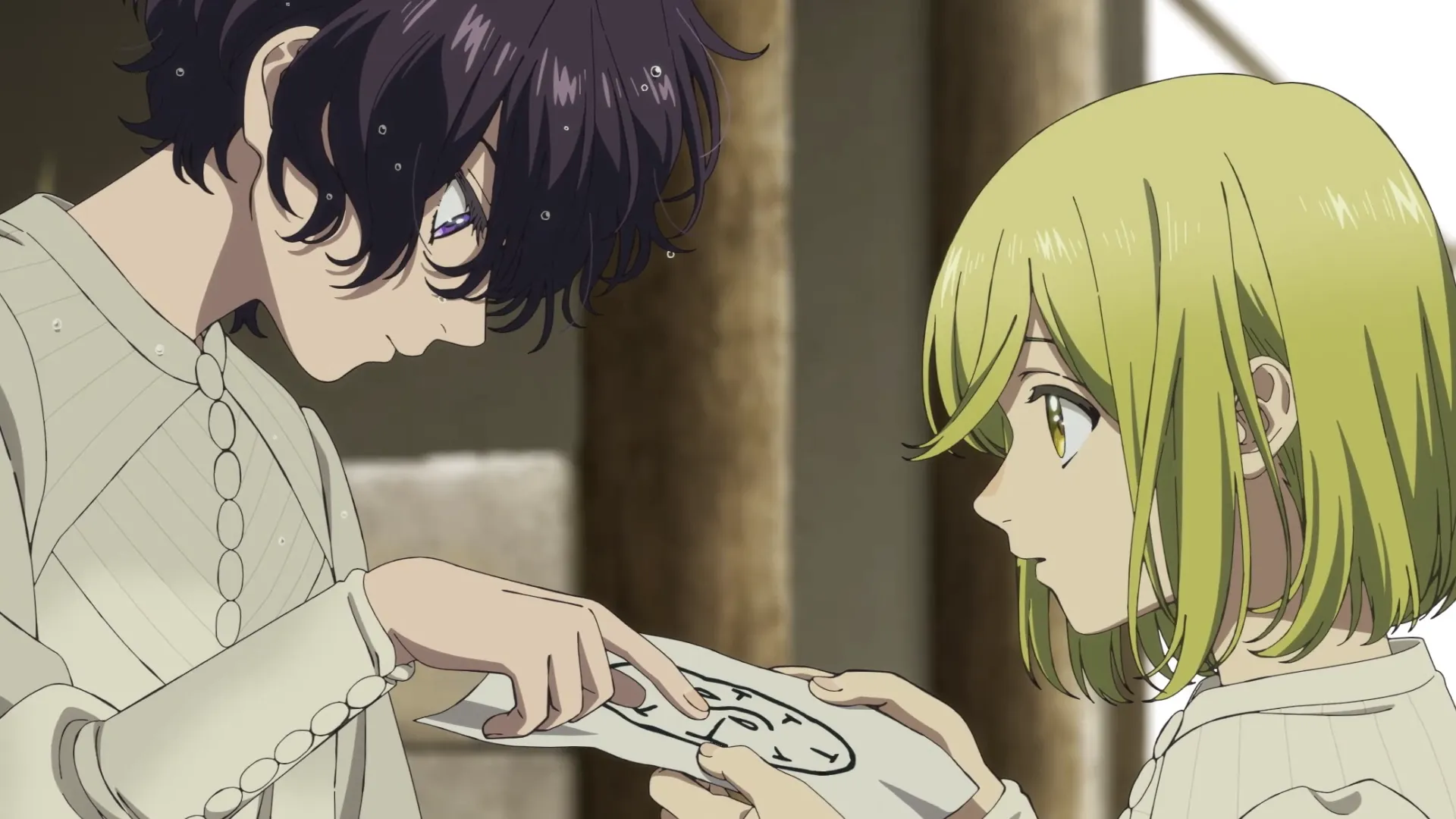 Кадр из аниме «Ателье колдовских колпаков»