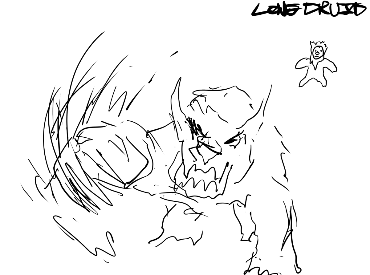 Рисунки героев Dota 2 за минуту. Автор: LiquidEV. Источник: imgur.com