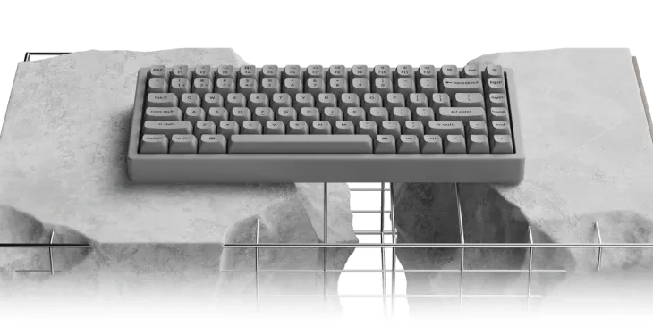 Анонсирована клавиатура из бетона — она весит 2 кг