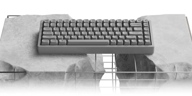 Анонсирована клавиатура из бетона — она весит 2 кг