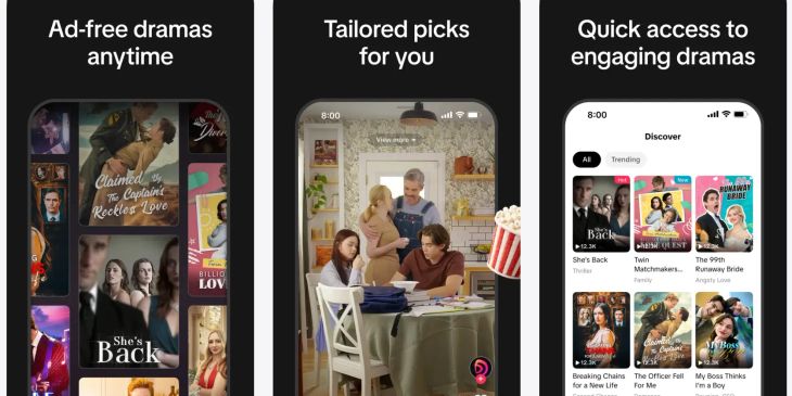 TikTok выпустила приложение PineDrama с микросериалами