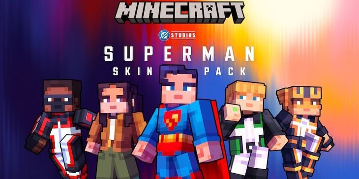 Minecraft получила бесплатный набор скинов с супергероями DC в честь нового фильма о Супермене