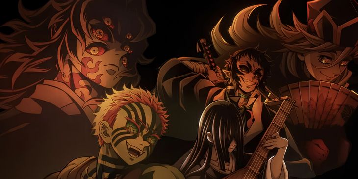 Все Высшие Луны из аниме «Клинок, рассекающий демонов»