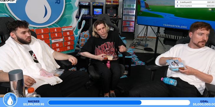 MrBeast, xQc и Адин Росс собрали рекордные $12 млн на донатах во время совместного стрима