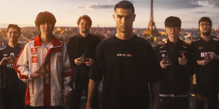 Роналду, ZywOo, Faker и другие звезды снялись в рекламе EWC 2026