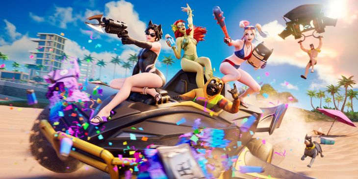 Бэтмен в плавках и Харли Квин в купальнике — в Fortnite добавят пляжные скины