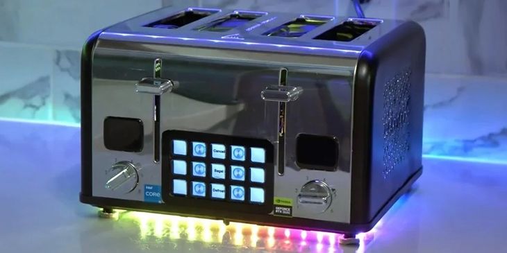 Тостер с игровым ПК внутри: уникальное устройство с RTX 5060 и i5‑14600K