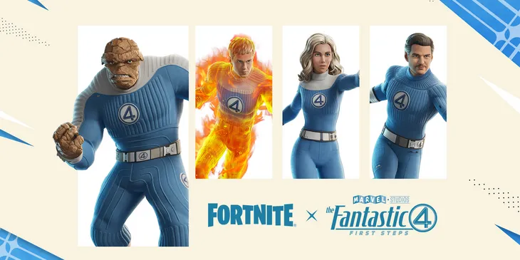 Epic Games показала тизер «Фантастической четверки» в Fortnite