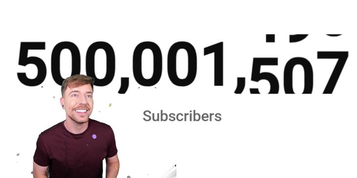 MrBeast первым достиг отметки в 500 млн подписчиков на YouTube