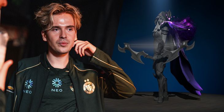 Skiter показал полученный Immortal-предмет на Drow Ranger после просьб Yatoro в сторону Valve дать ему такой же
