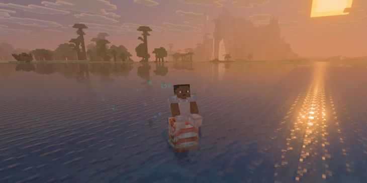 В Minecraft появятся копья и наутилус — новый подводный моб, на котором можно кататься