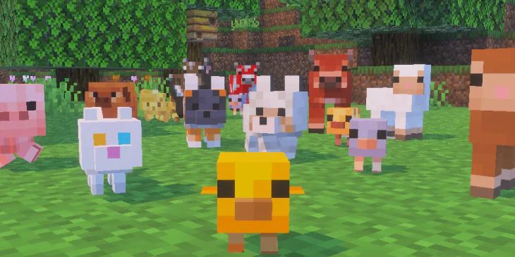 Самое милое обновление Minecraft добавило в игру детёнышей зверей