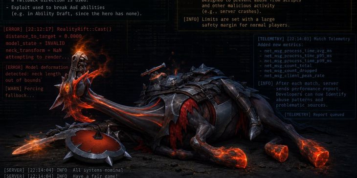 В Dota 2 исправили баг с Reality Rift и добавили защиту от флуда на серверах