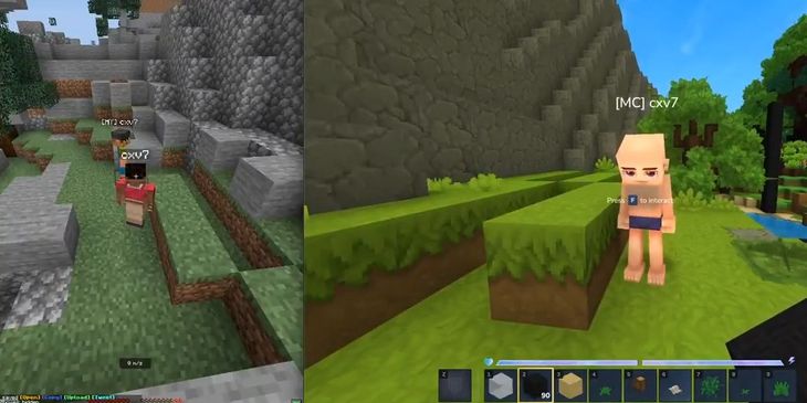 Фанаты запустили кроссплей Hytale и Minecraft — получилось сыграть с друзьями в двух тайтлах