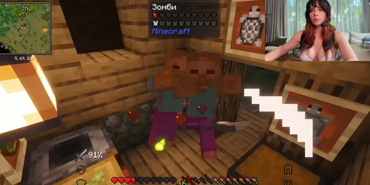 Порноактриса Sweetie Fox выложила летсплей по Minecraft на Pornhub