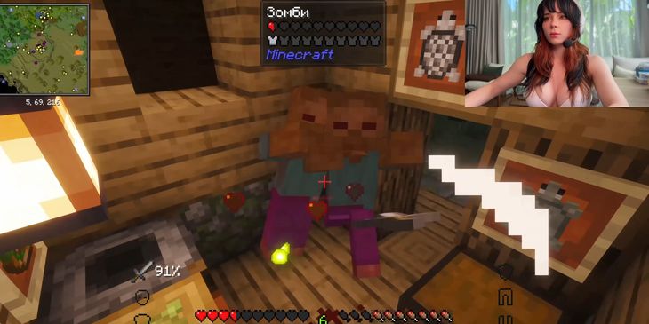 Порноактриса Sweetie Fox выложила летсплей по Minecraft на Pornhub