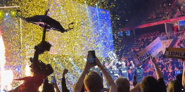 Камера-паук врезалась в зрителя на награждении Team Vitality на IEM Krakow 2026