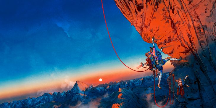 Вы в такое не играли. Обзор Cairn — лучшего эстетического симулятора альпинизма