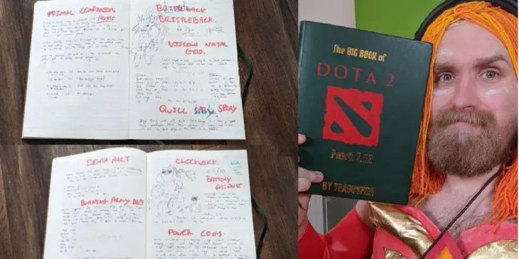 Кастер Dota 2 продаст книгу с рисунками и описанием способностей героев на благотворительном аукционе