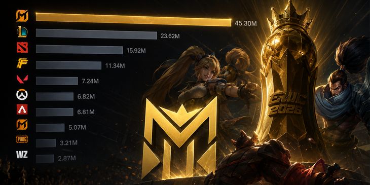 MLBB вышла на первое место по популярности на EWC 2026, обойдя League of Legends и Dota 2