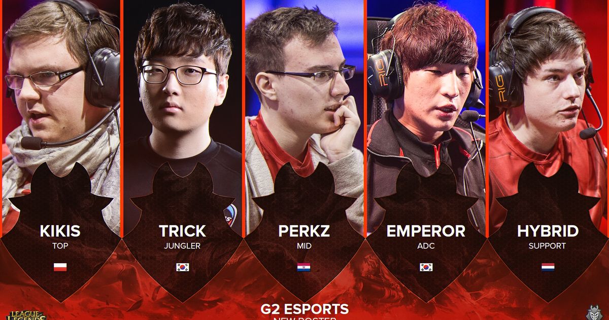 G2 Esports Roster Состав G2 Esports пополнился двумя корейцами