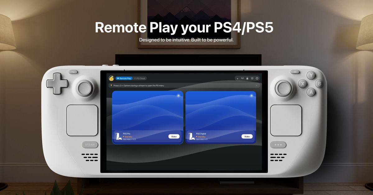 Steam Deck и Steam Machine получили Asobi: Remote Play для трансляции игр с PlayStation