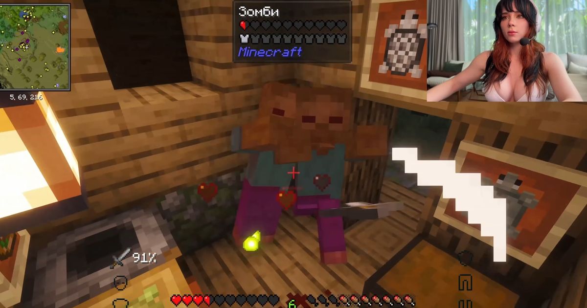 Sweetie Fox выложила летсплей по Minecraft на Pornhub